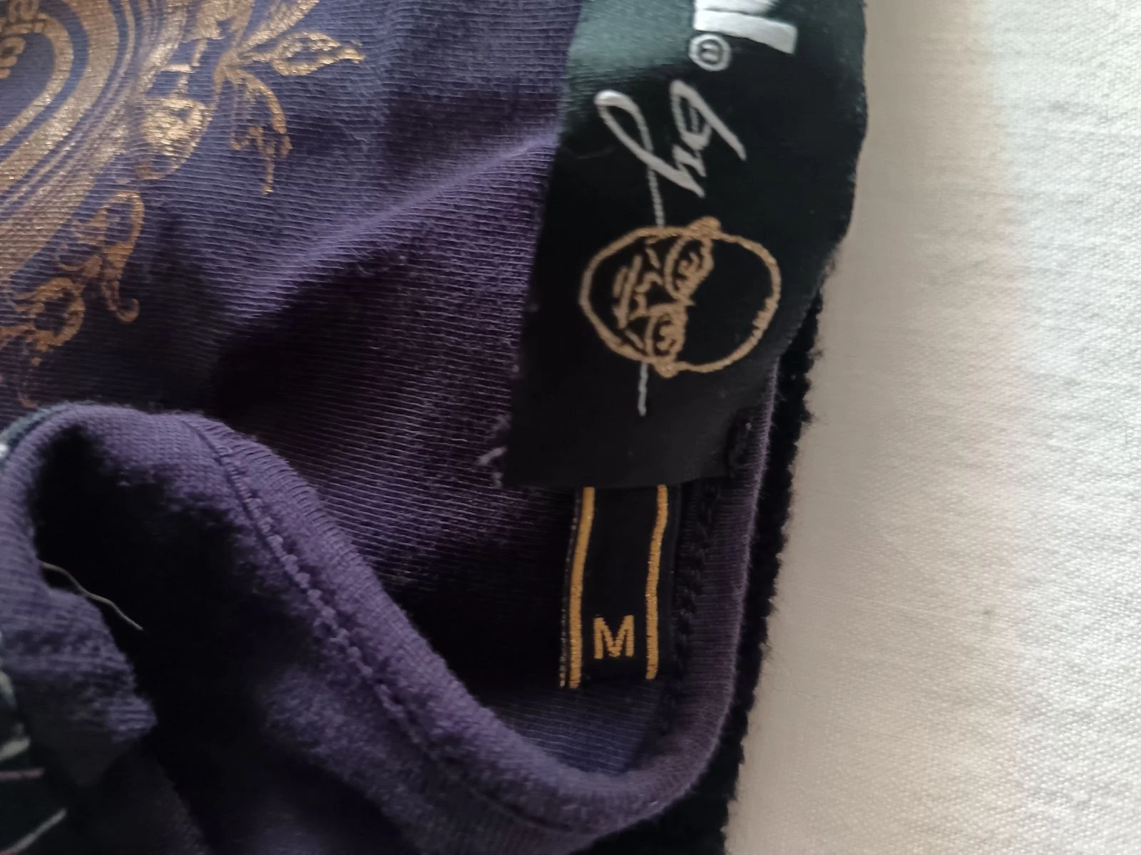 T-shirt de manga longa roxo Desigual tamanho M excelente estado – photo 3